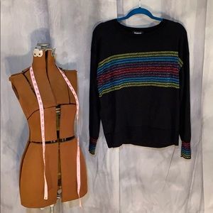 NWOT Express Rainbow Sweater